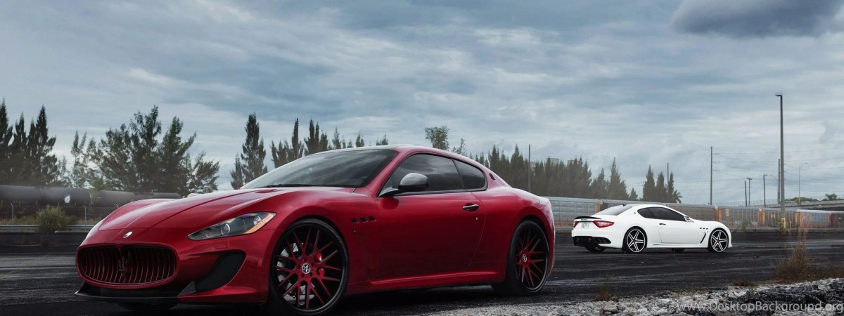 Красный Мазерати обои