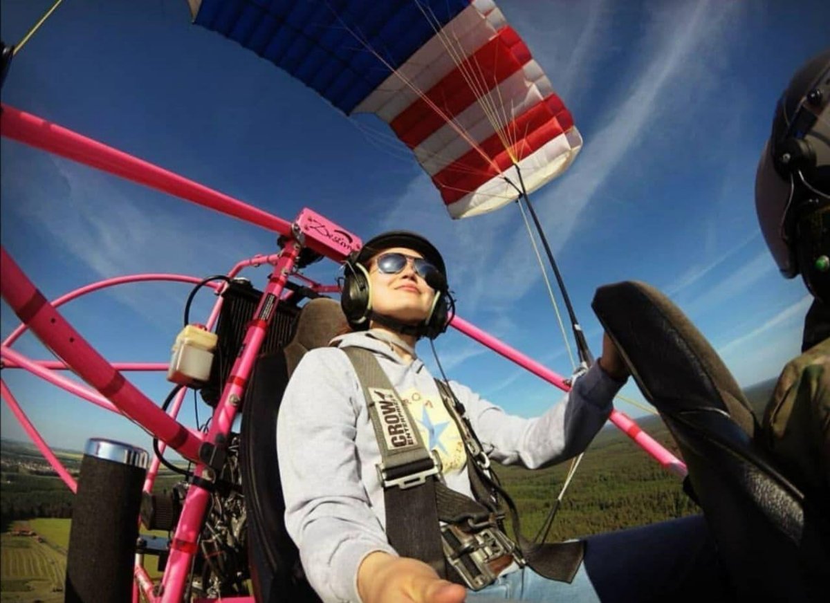 Полет на аэрошюте