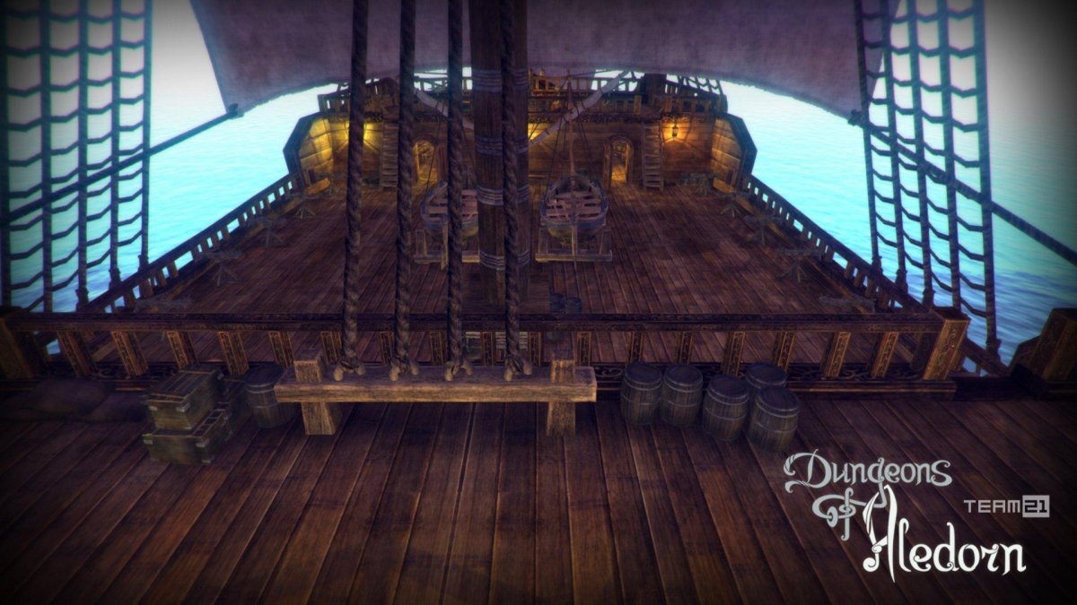 Пиратский корабль палуба гача