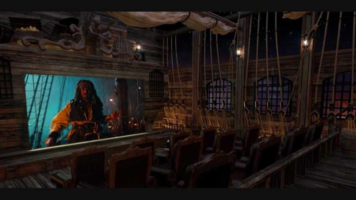 Черная Жемчужина корабль каюта капитана