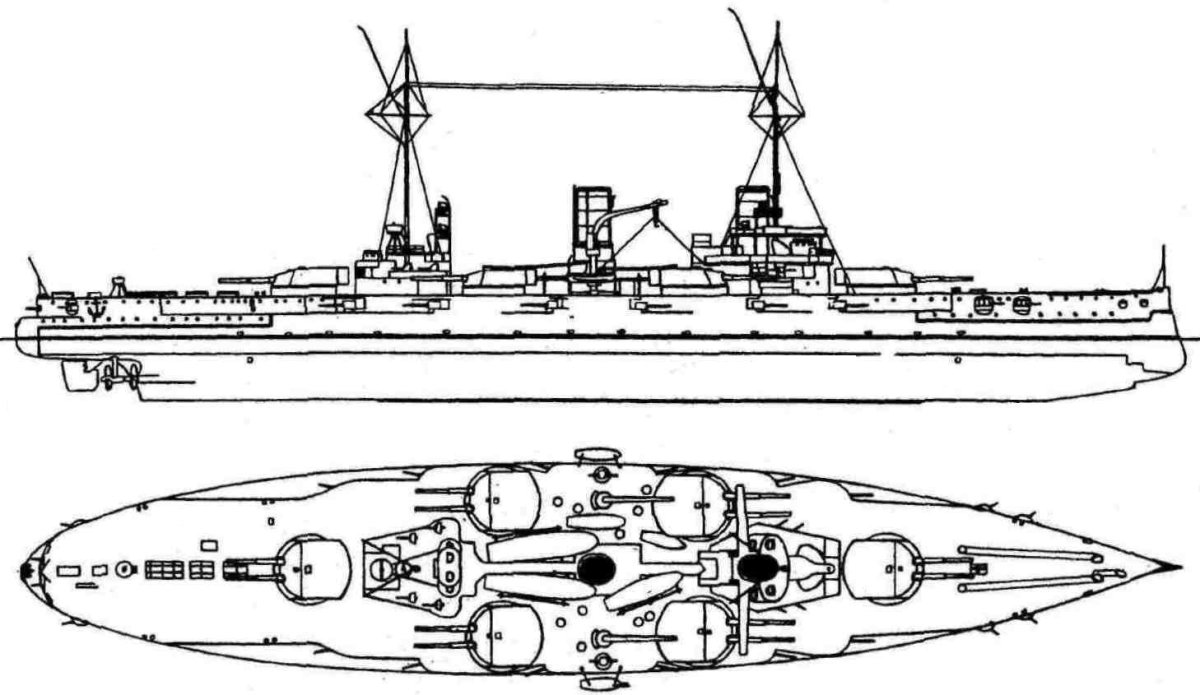 Линкор Октябрьская революция чертежи