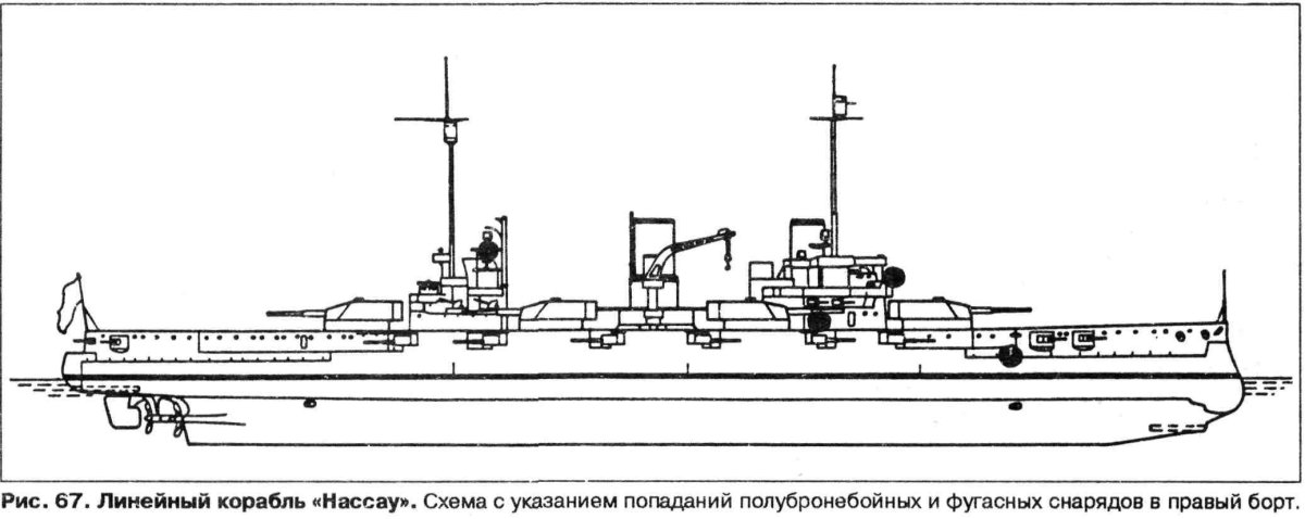 Линкор Нассау чертежи