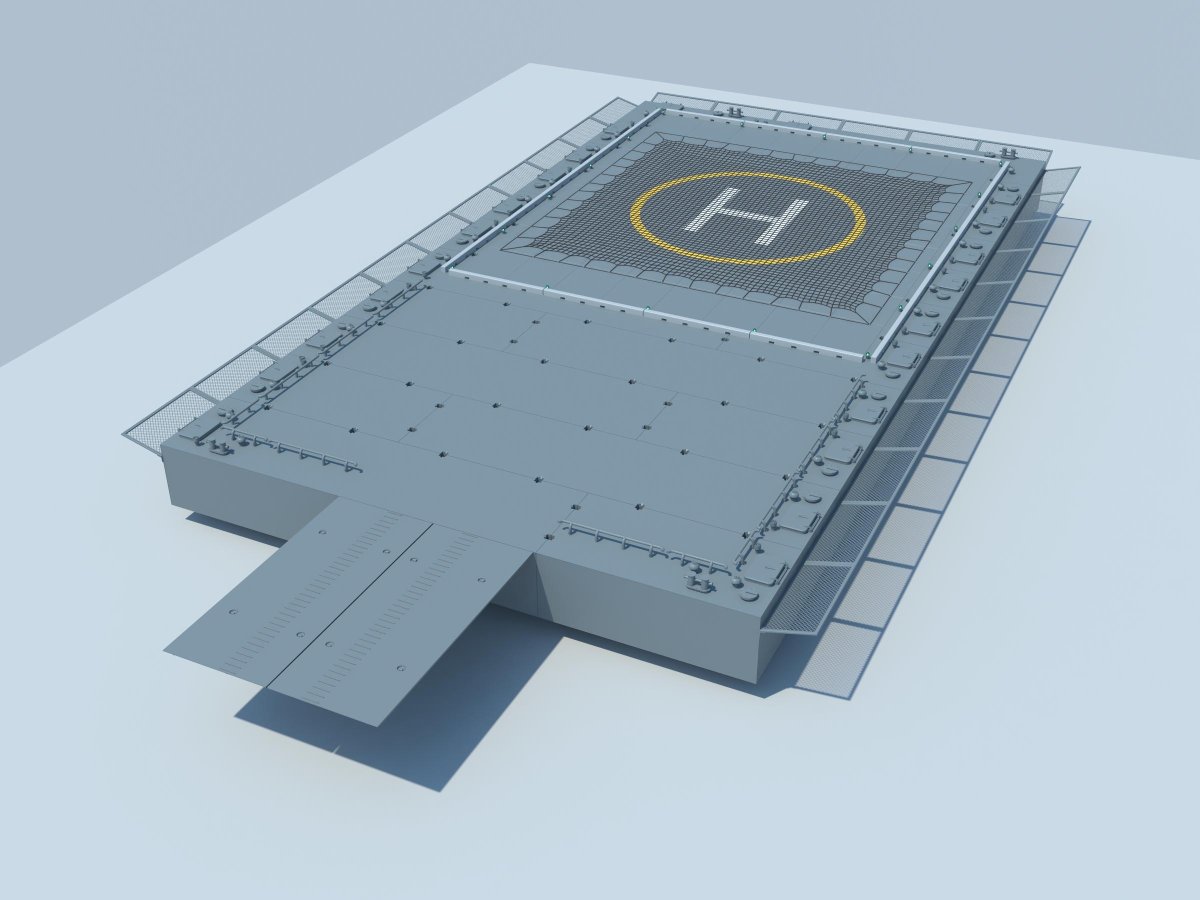 Посадочная площадка для вертолета ми-8