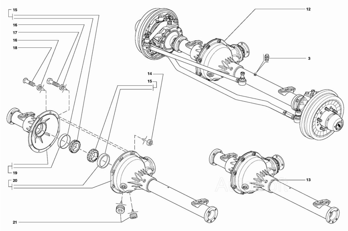 Мост передний УАЗ-315195