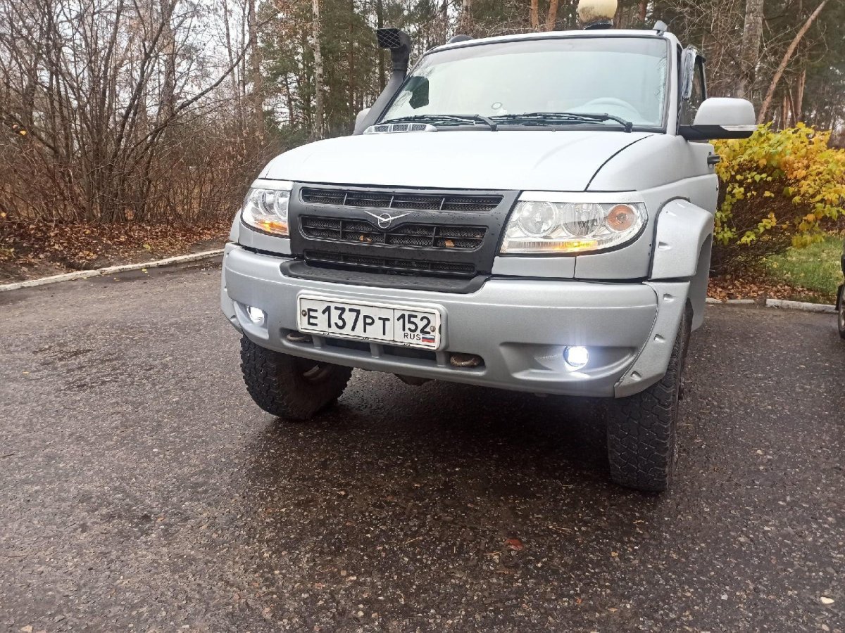 Противотуманки от Приоры на УАЗ Патриот