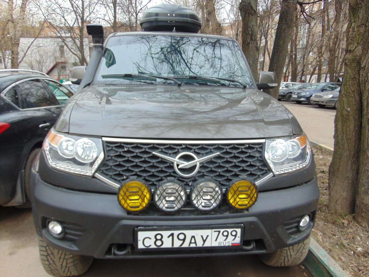 Доп свет на УАЗ Патриот 2017