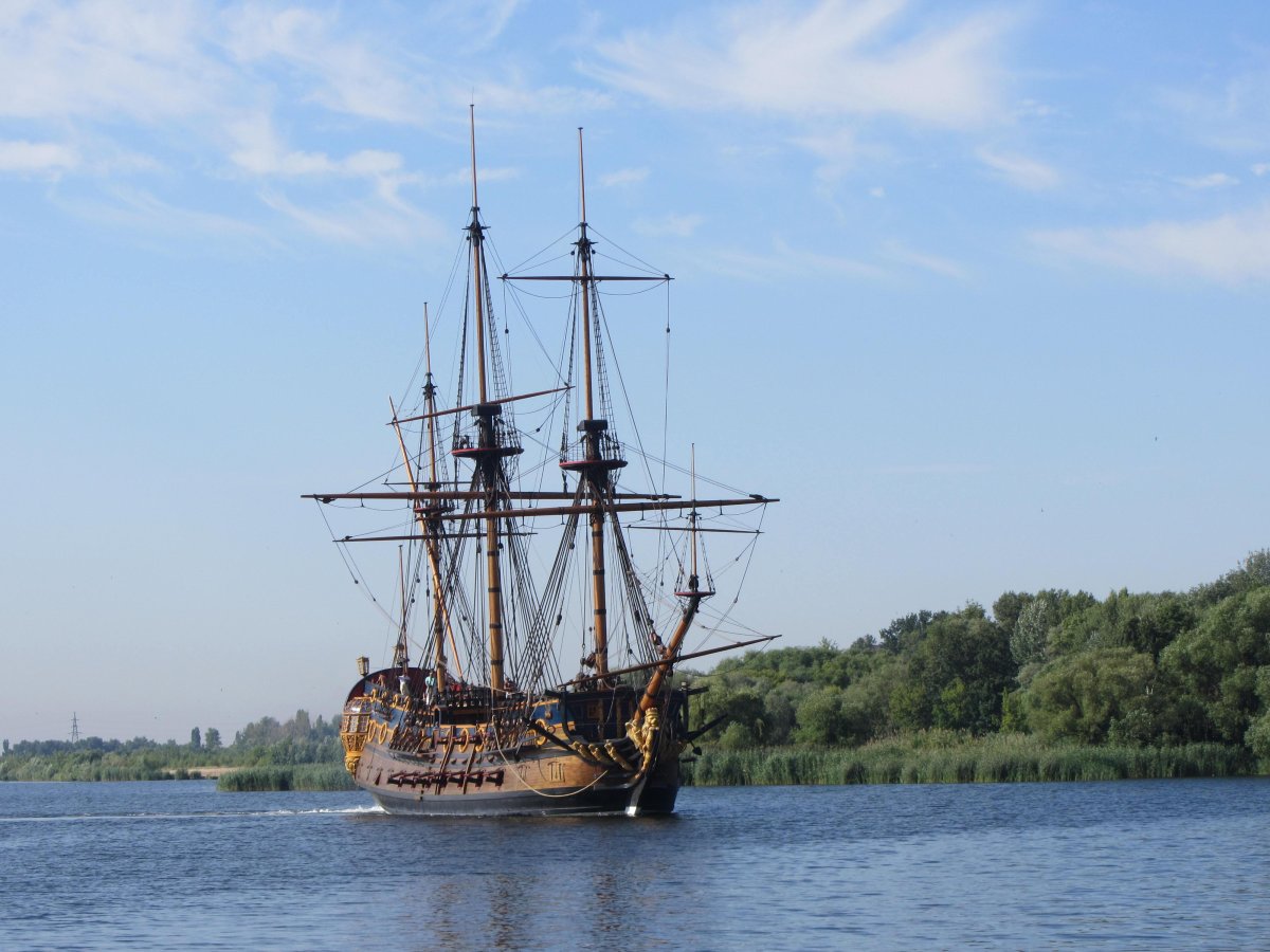 Корабль-музей гото Предестинация в Воронеже