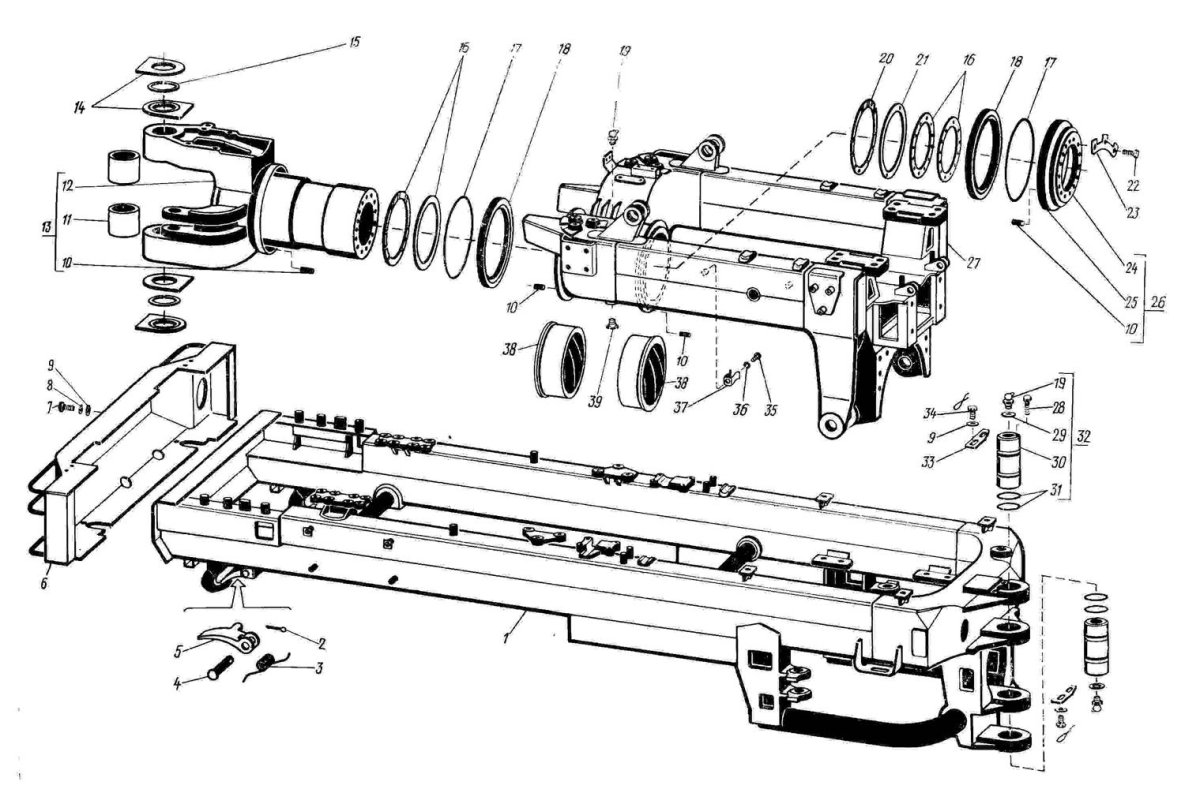 Рама трактора Кировец 700