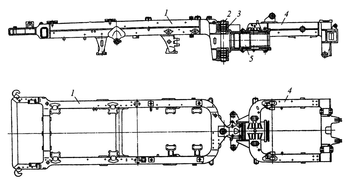 Рама трактора т-150к чертеж
