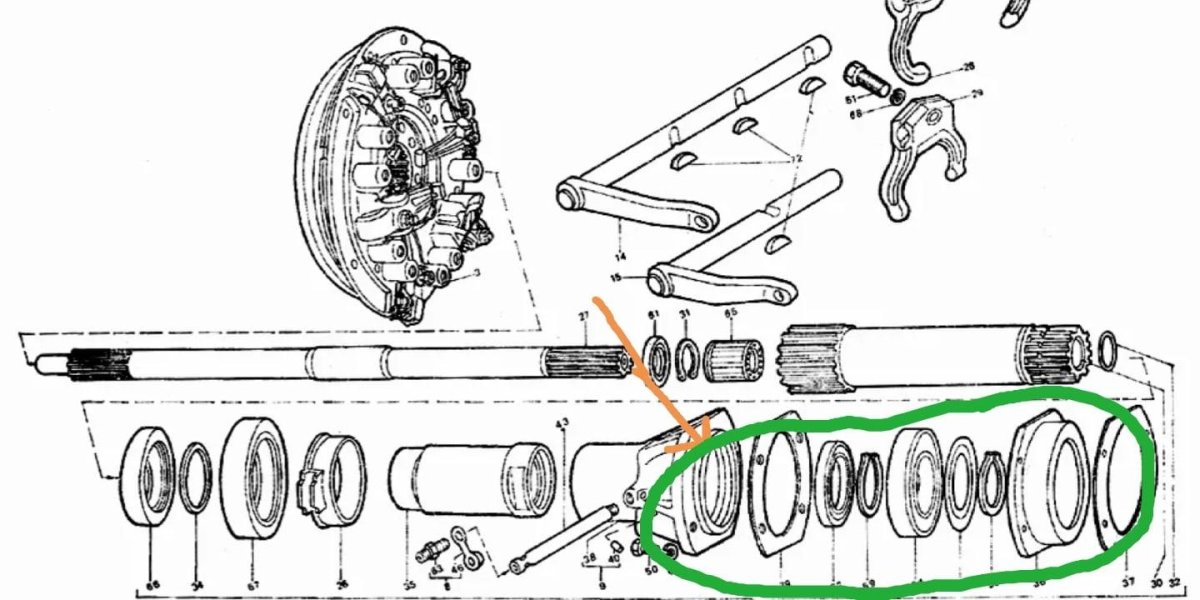 Схема сцепления ЛТЗ 55