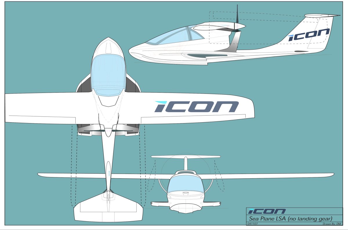 Самолет Айкон а5 чертежи