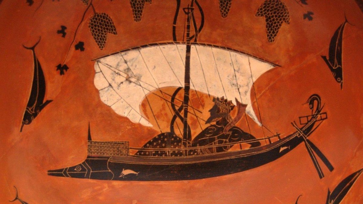 Греческий вазопись Дионис