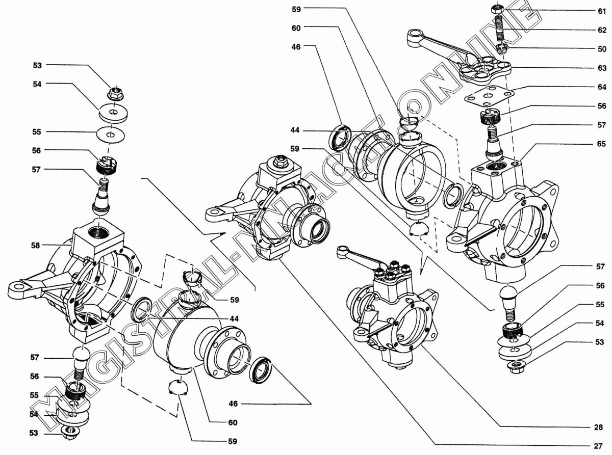 Поворотный кулак УАЗ схема