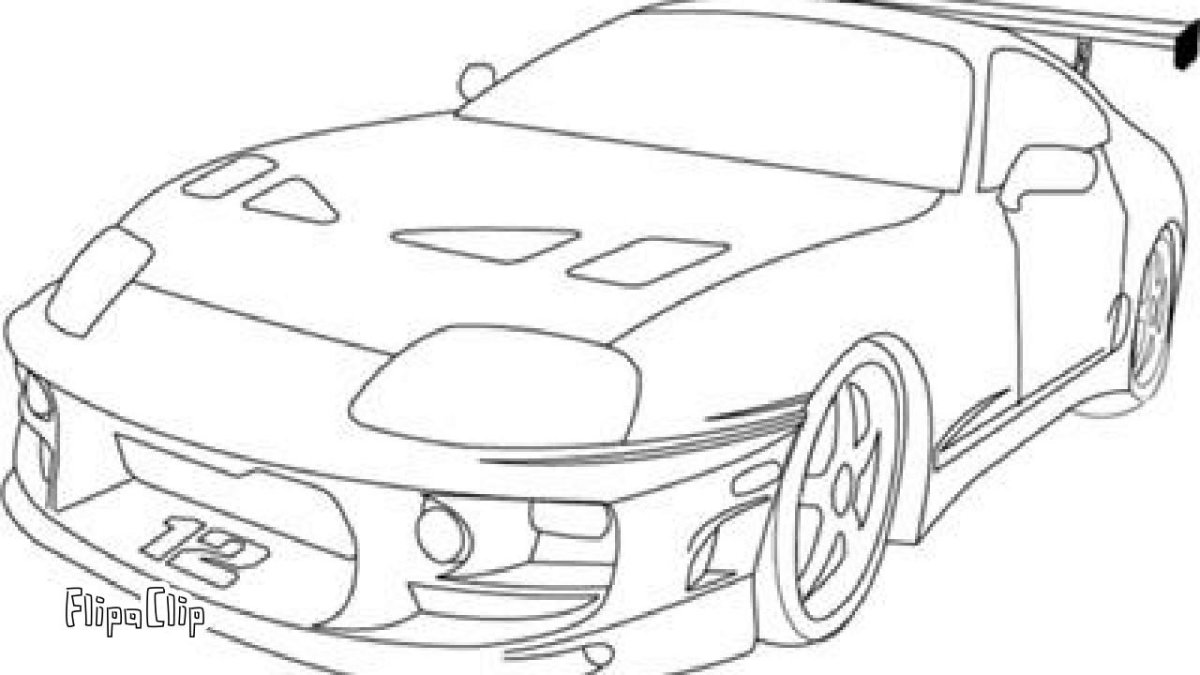 Раскраска Toyota Supra a80
