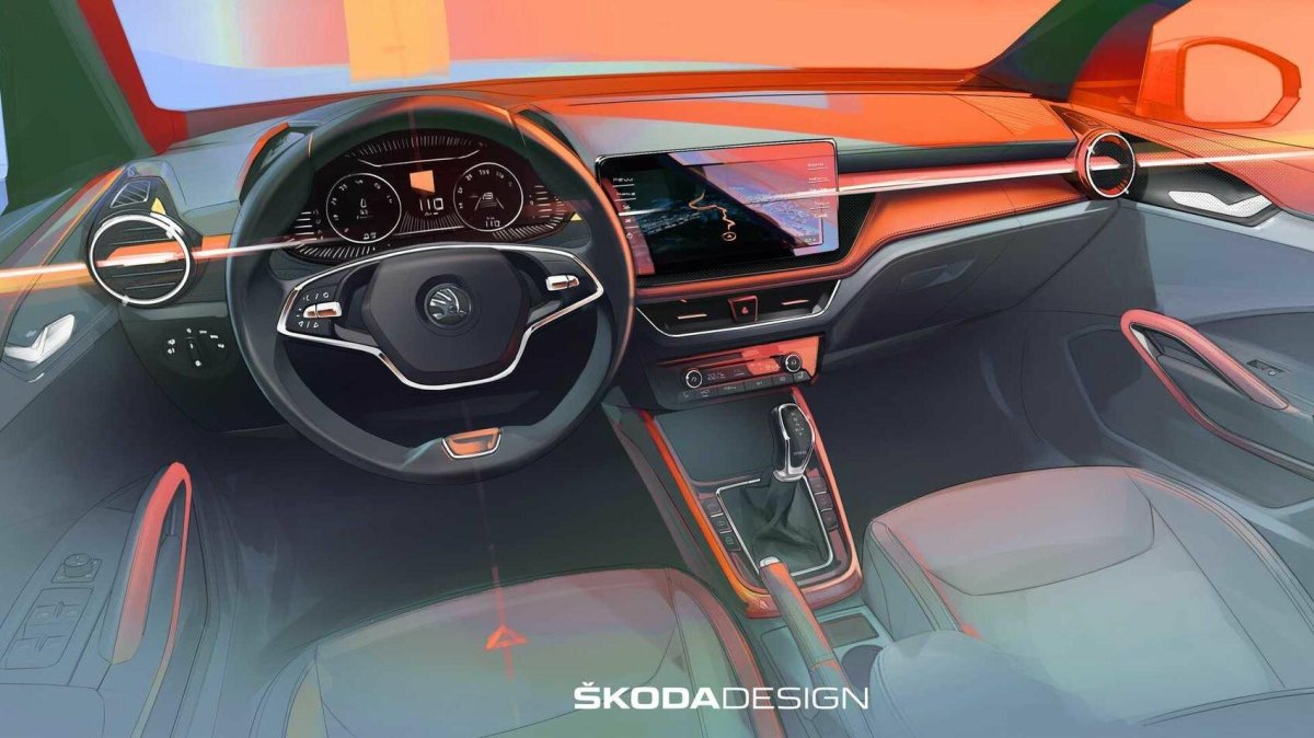 Skoda Fabia 2021 салон