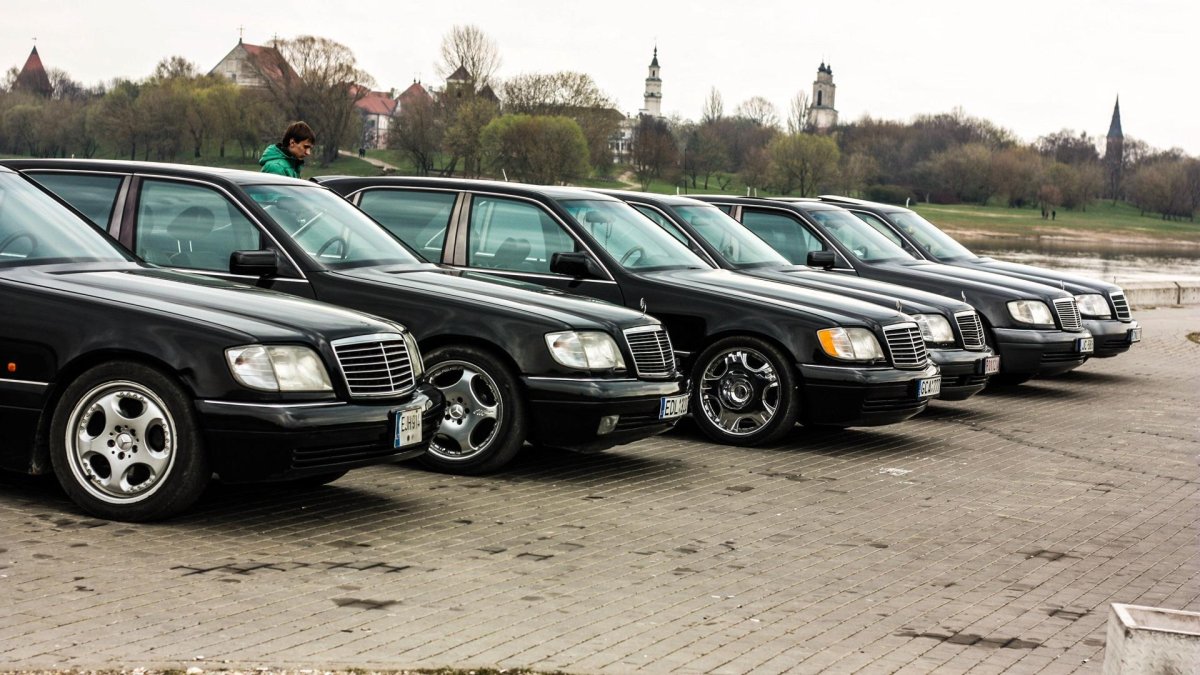 W140 с их хозяинами 80х