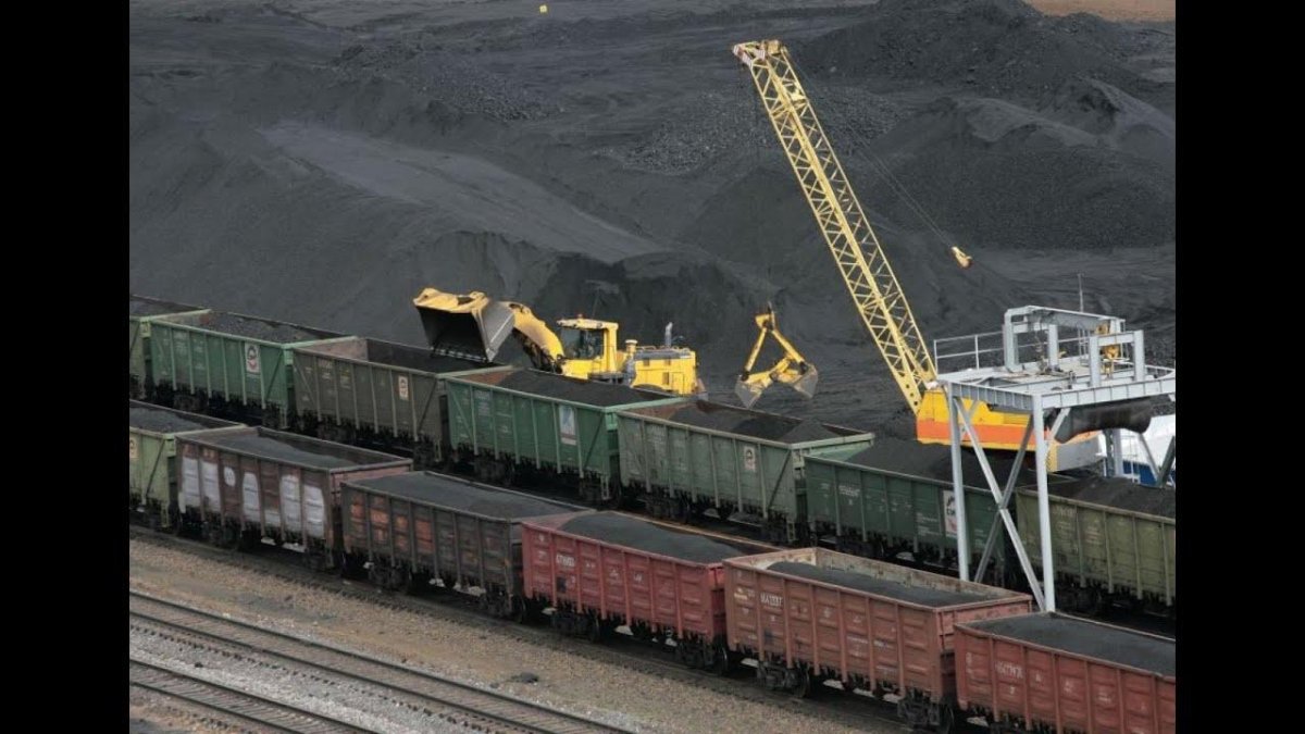 Уголь в вагонах Кузбасс