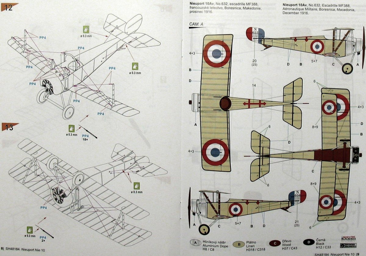 Nieuport 17 чертежи