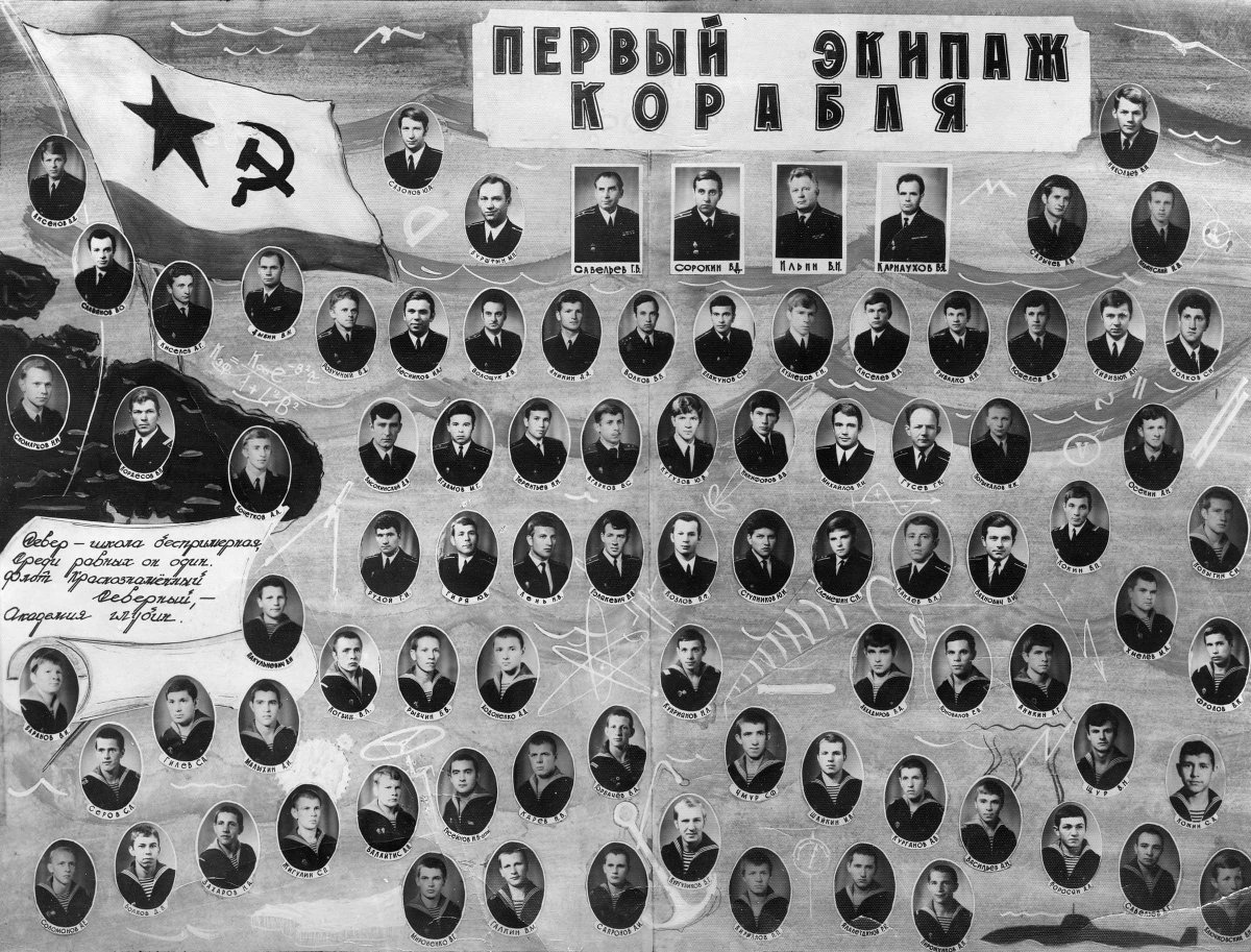 Советская лодка к-129 экипаж