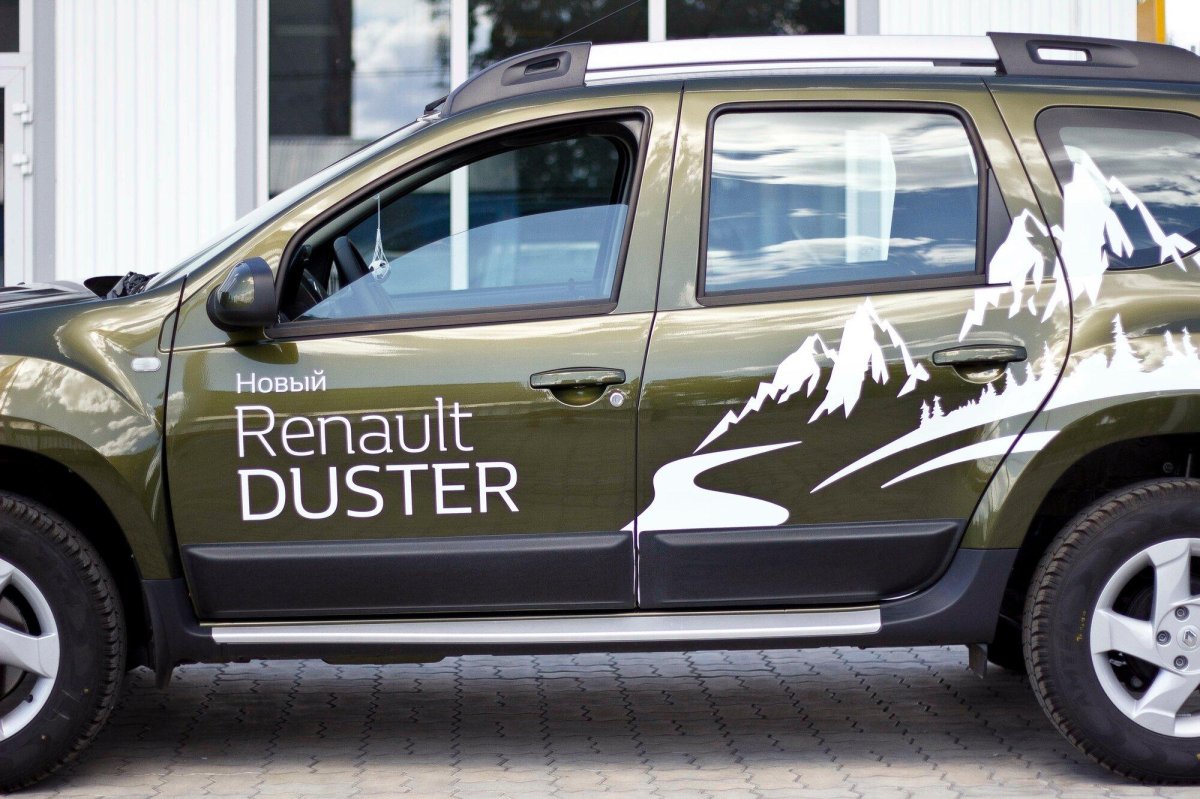 Молдинги на двери для Рено Дастер 2014