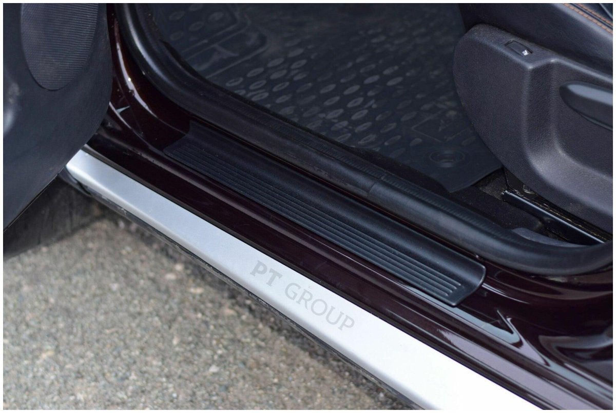 Накладки на пороги Рено Дастер 2013