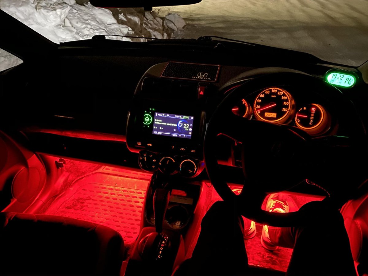 Honda Fit подсветка салона