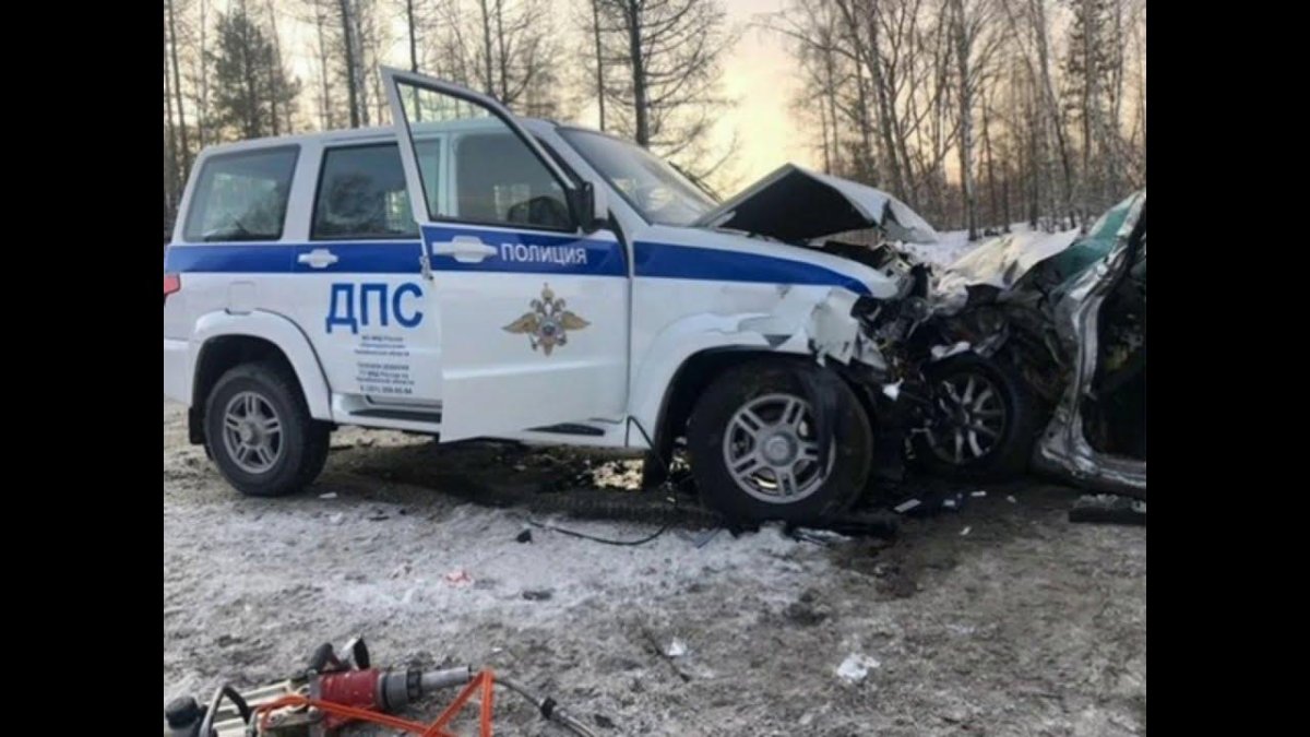 Автомобиль дорожно патрульной аварии