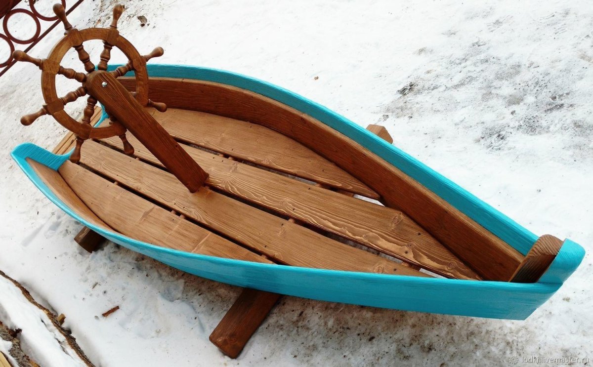 Деревянная лодка модель wb450