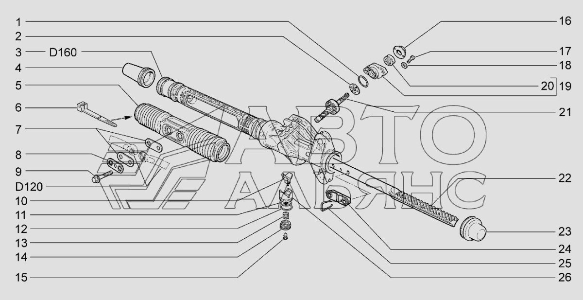 Рулевая колонка ВАЗ 2170 Приора