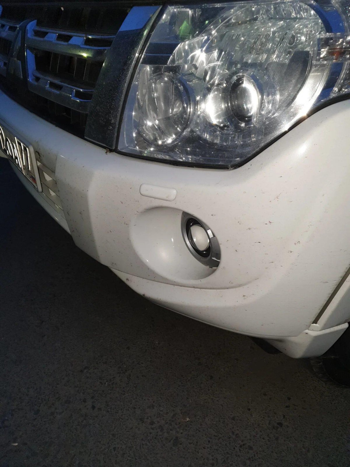 Линзы в ПТФ Pajero 4