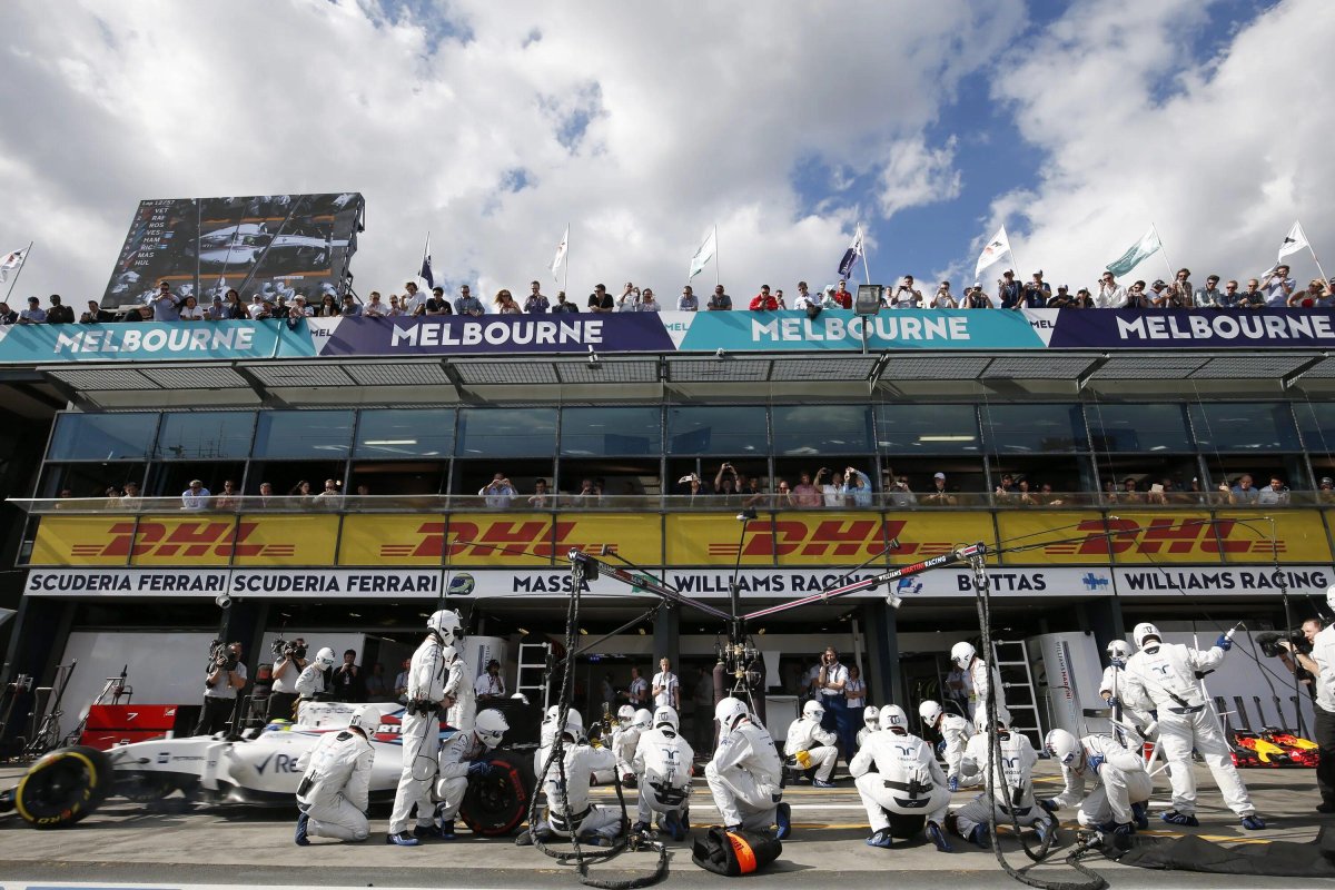 Formula 1 paddock