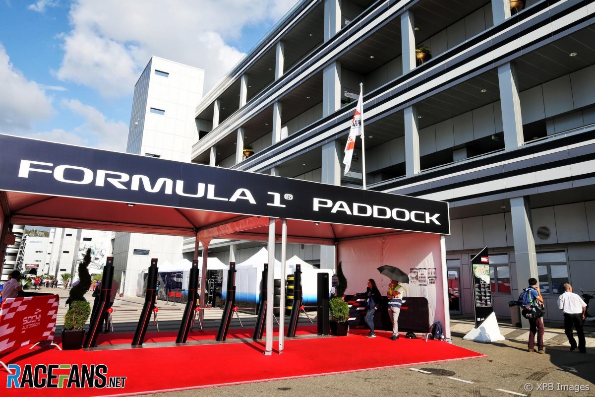 F1 paddock