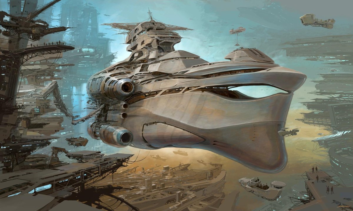 Корабли дизельпанк верфь порт