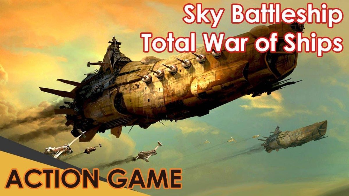 Летающий линкор дизельпанк