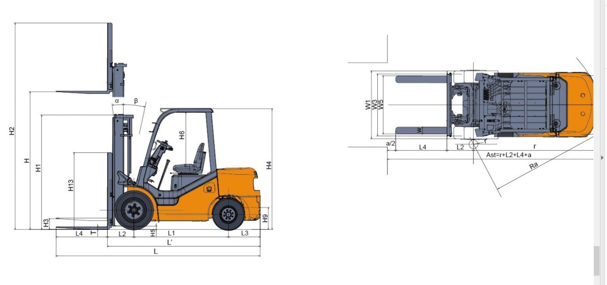 Клыки для погрузчика