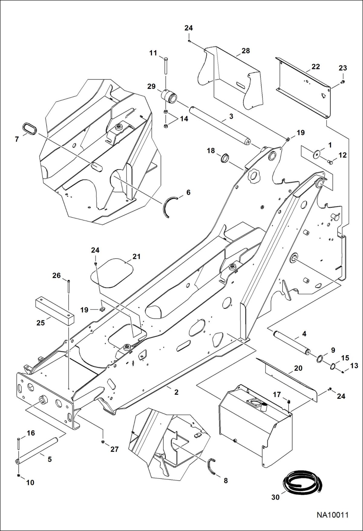 Рама погрузчика Bobcat