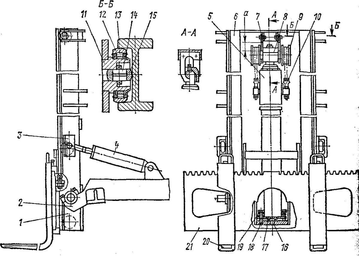 Каретка вилочного погрузчика чертеж
