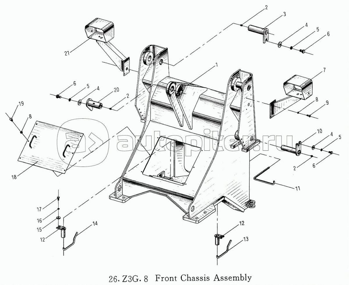 Сочленение погрузчика zl-30