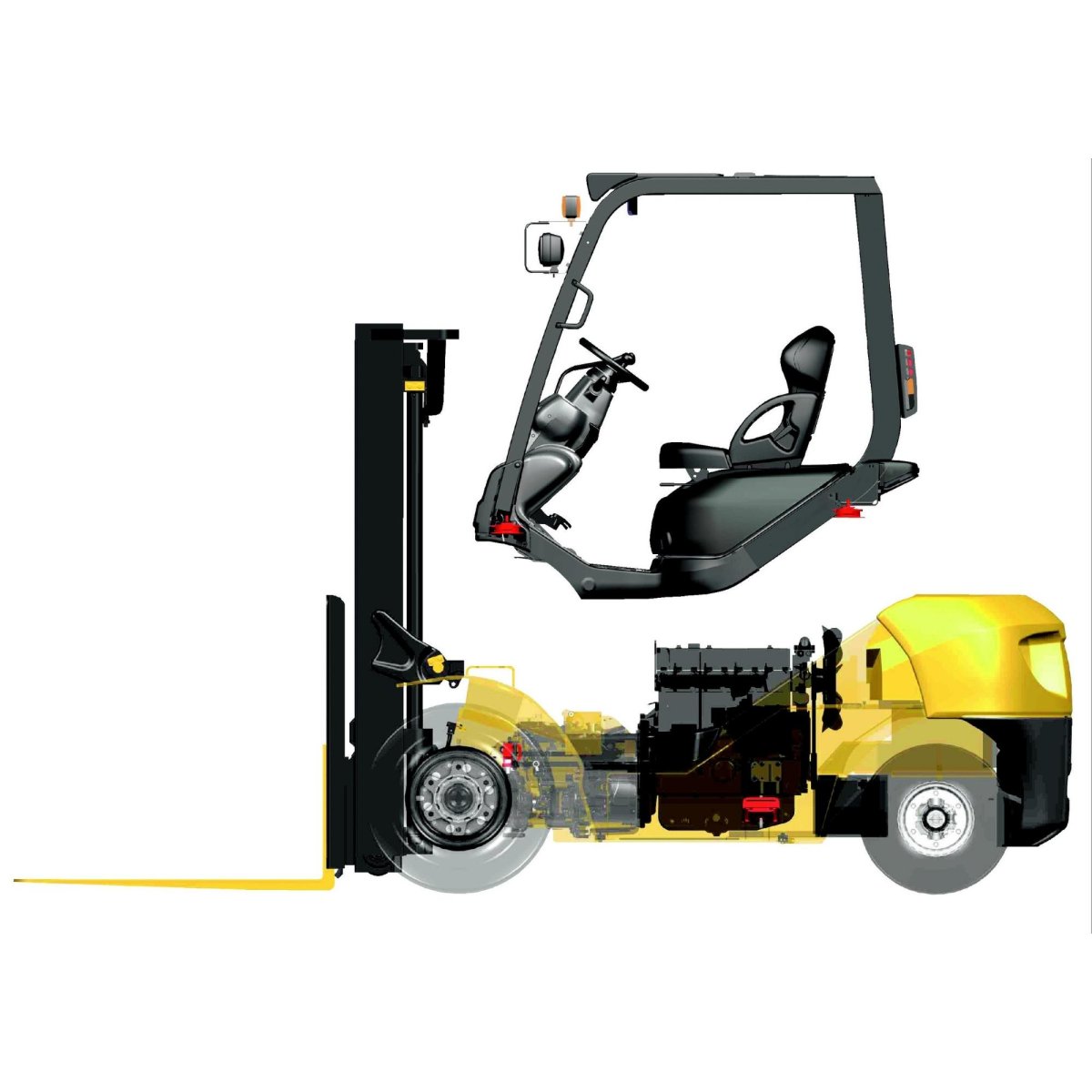 Рама погрузчика вилочного