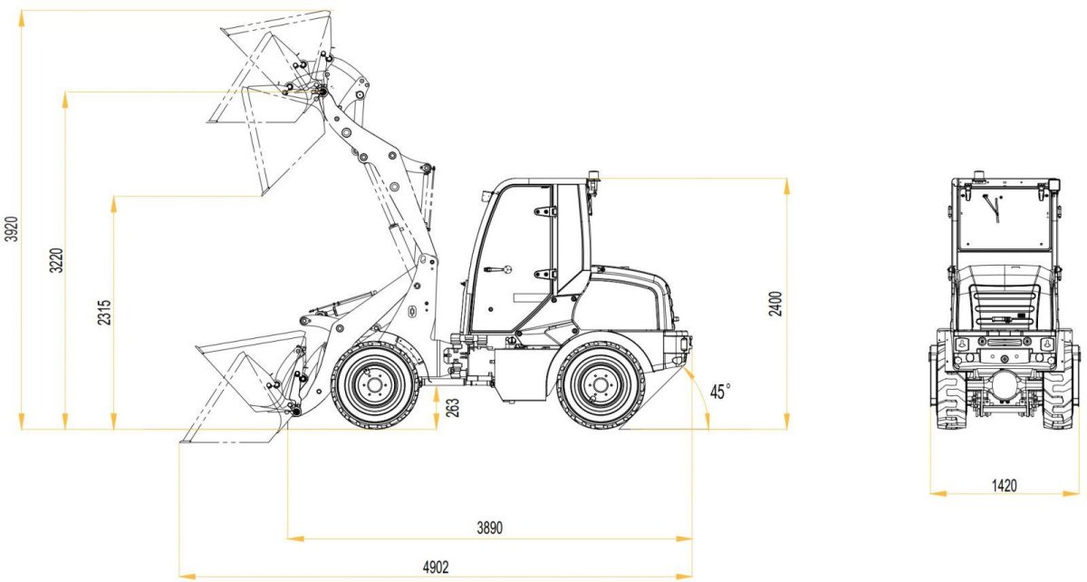 Погрузчик Polar Badger wl50