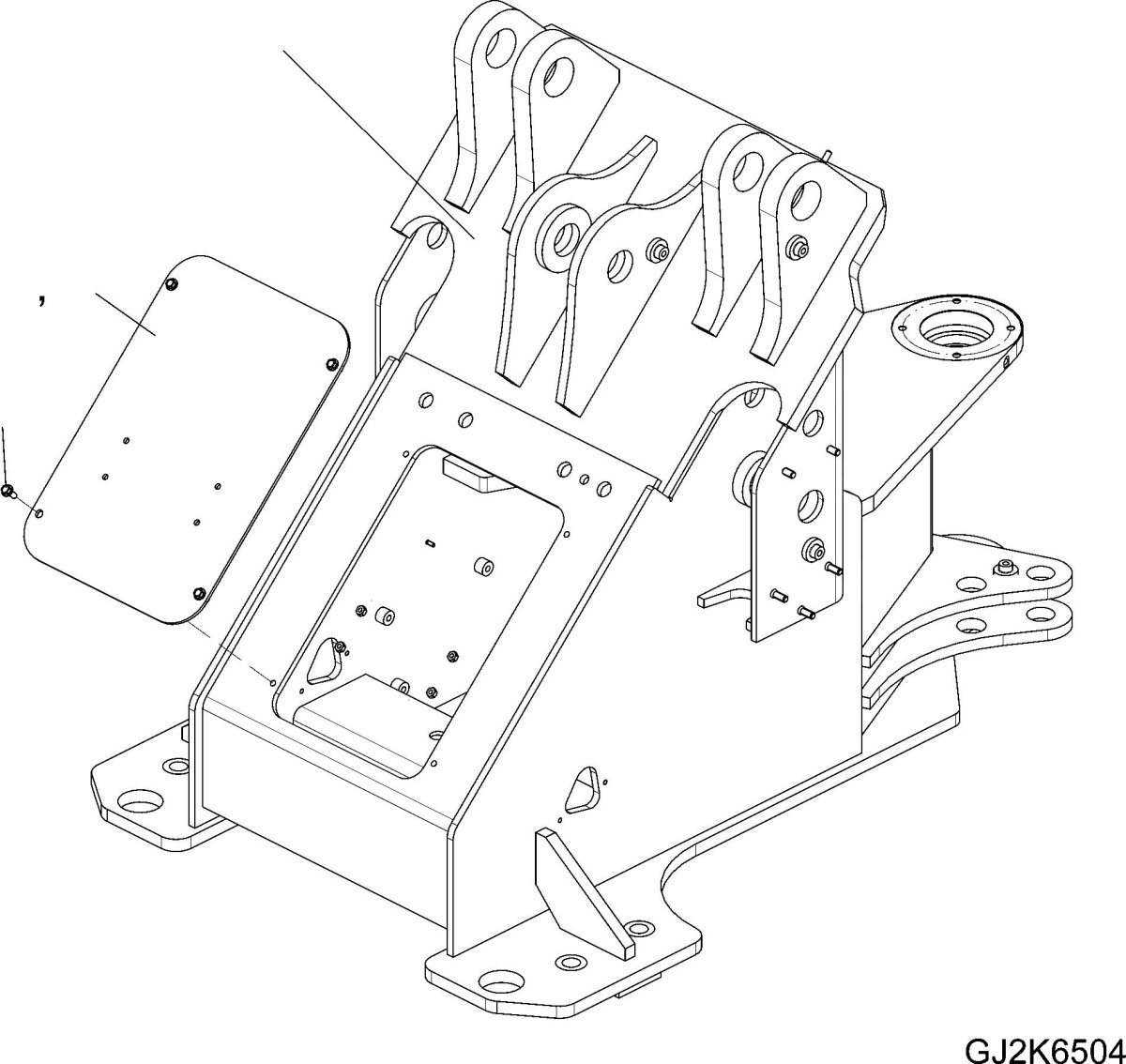 Защита рамы Коматсу 220