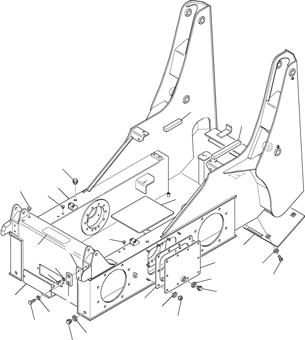 Номер рамы на погрузчике Komatsu