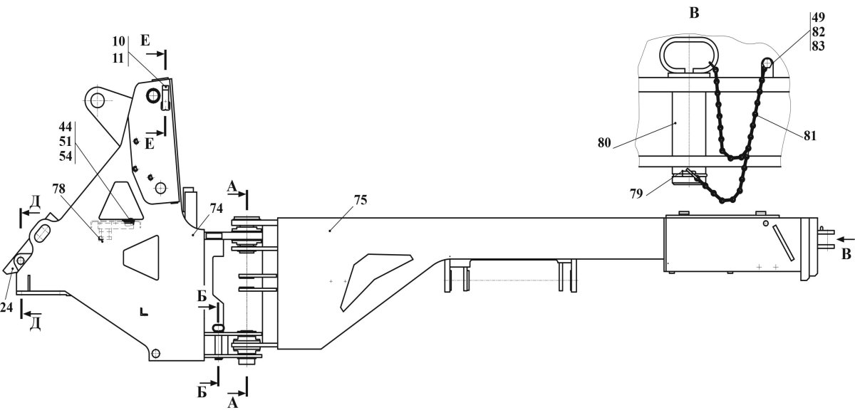 Сочленение рамы Амкодор 332в
