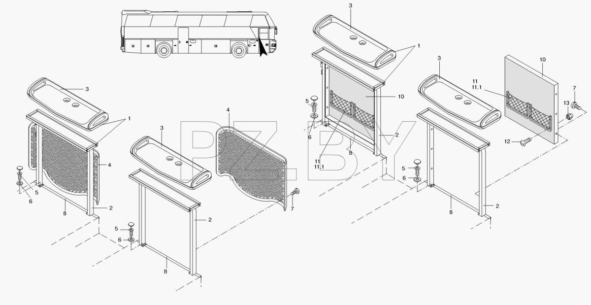 Радиатор Неоплан 116