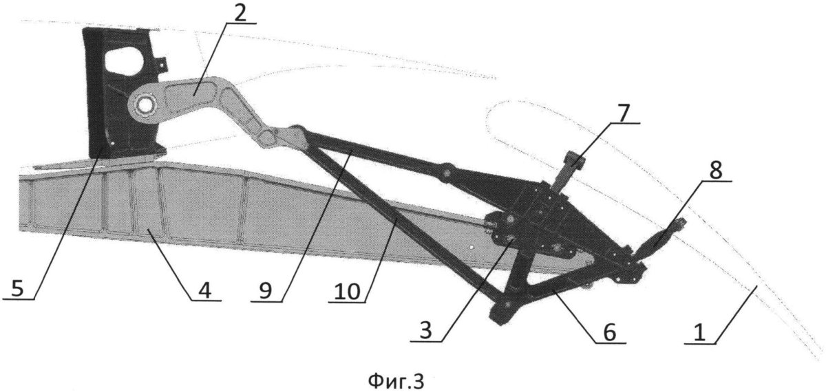 Механизм закрылков рельсы кареток