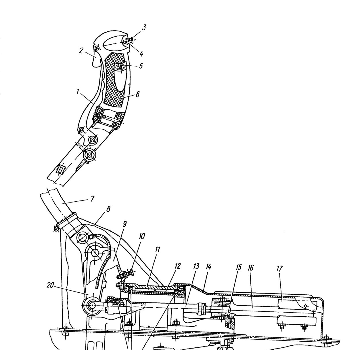Ручка управления вертолетом ми-8