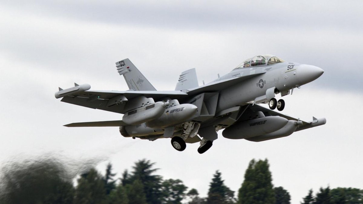 Самолет РЭБ EA-18g Growler