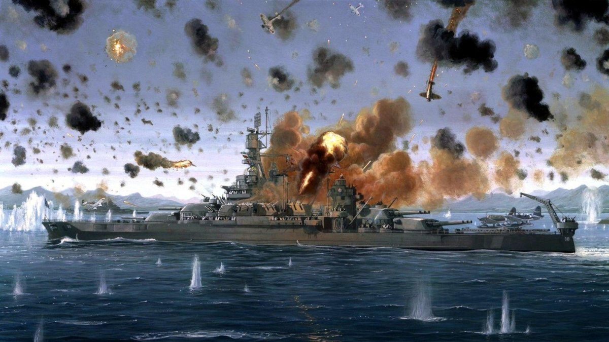 Линкор Пенсильвания 1944