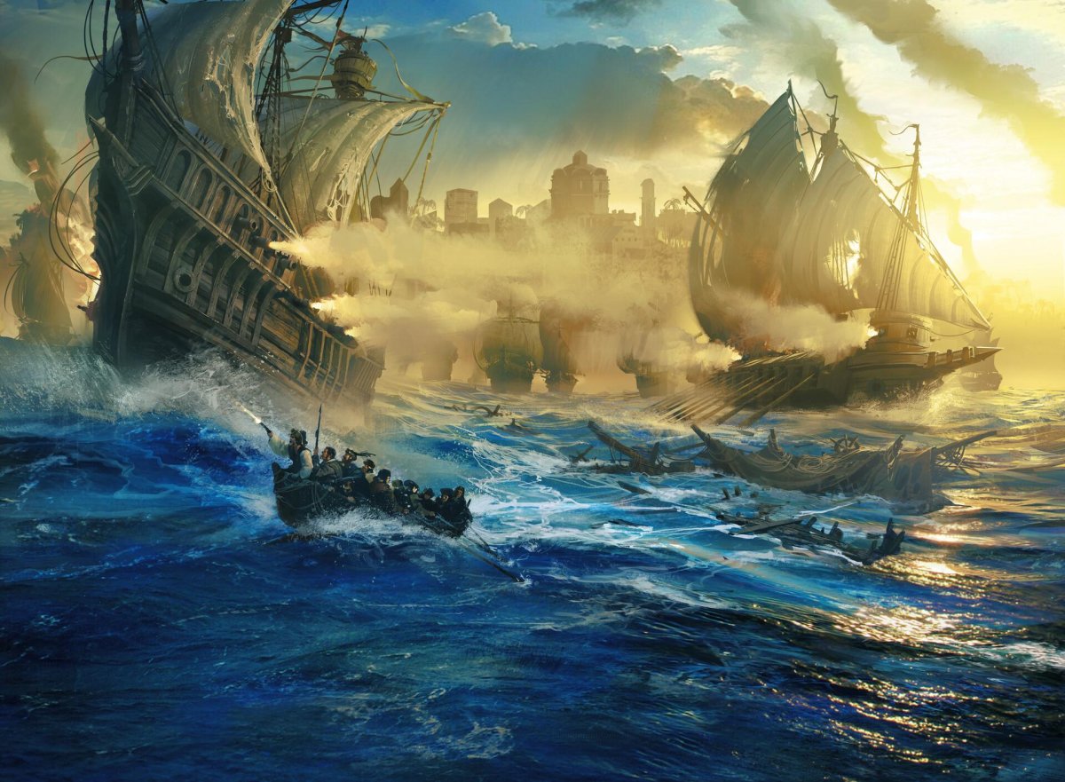 Морские баталии парусные корабли