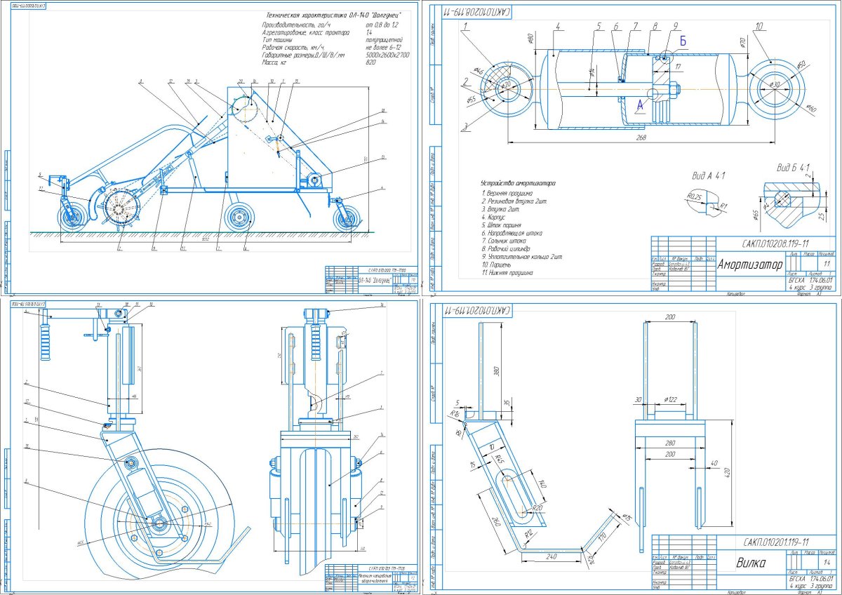 Оборачиватель лент льна ол-140 долгунец